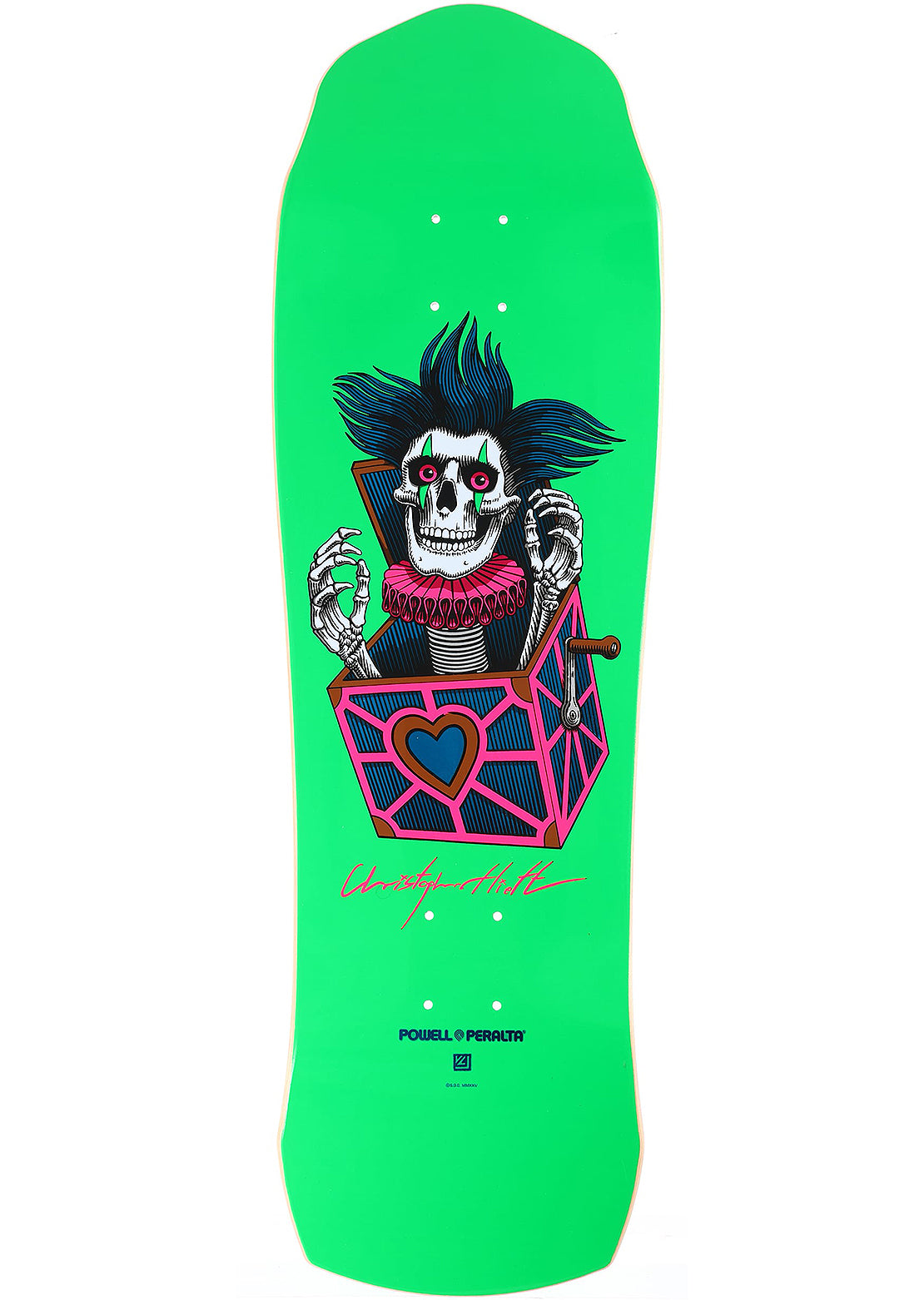 Powell Peralta Unisex Hiett Skull Skateboard Deck