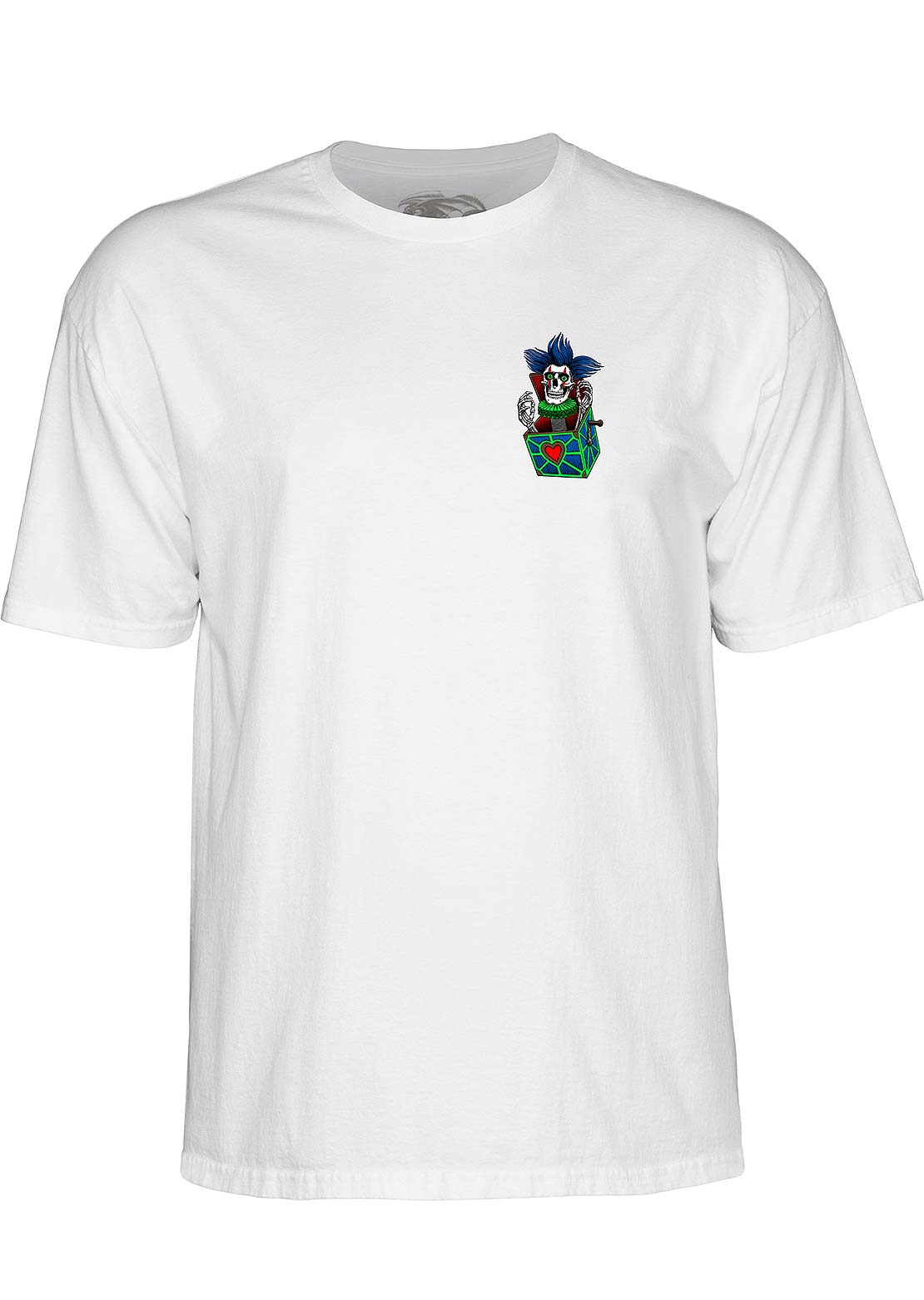 Powell-Peralta Unisex Hiett Skull T-Shirt White