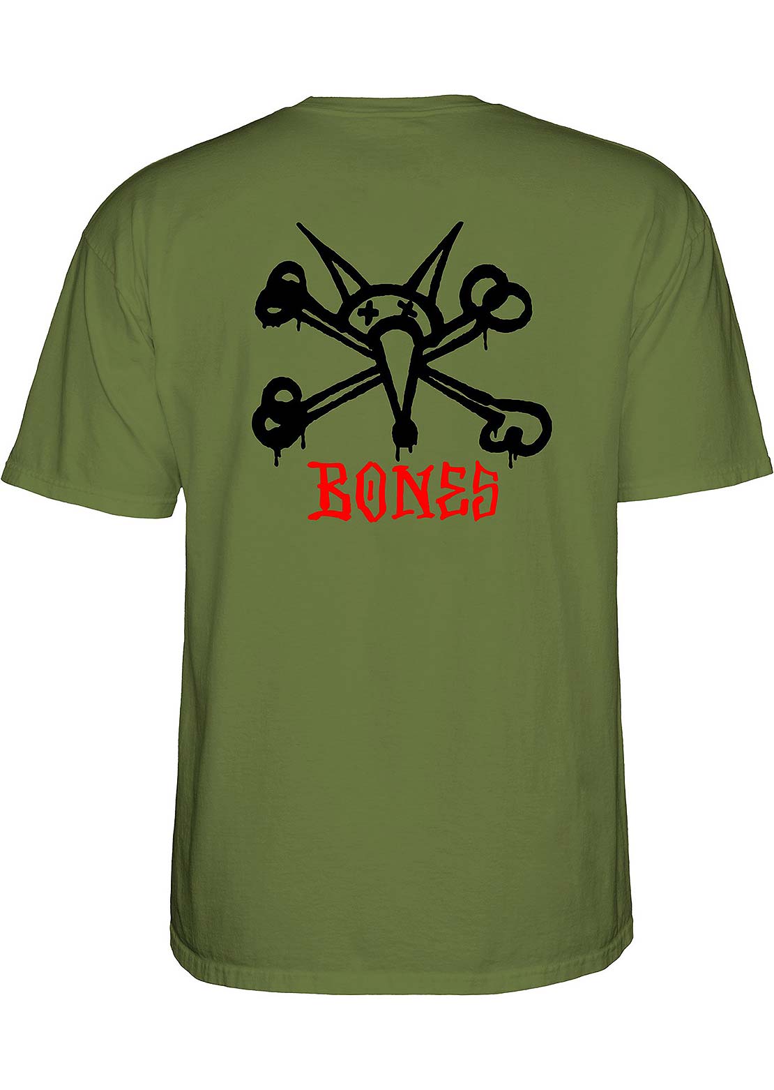 Powell-Peralta Unisex Rat Bones T-Shirt Military Green