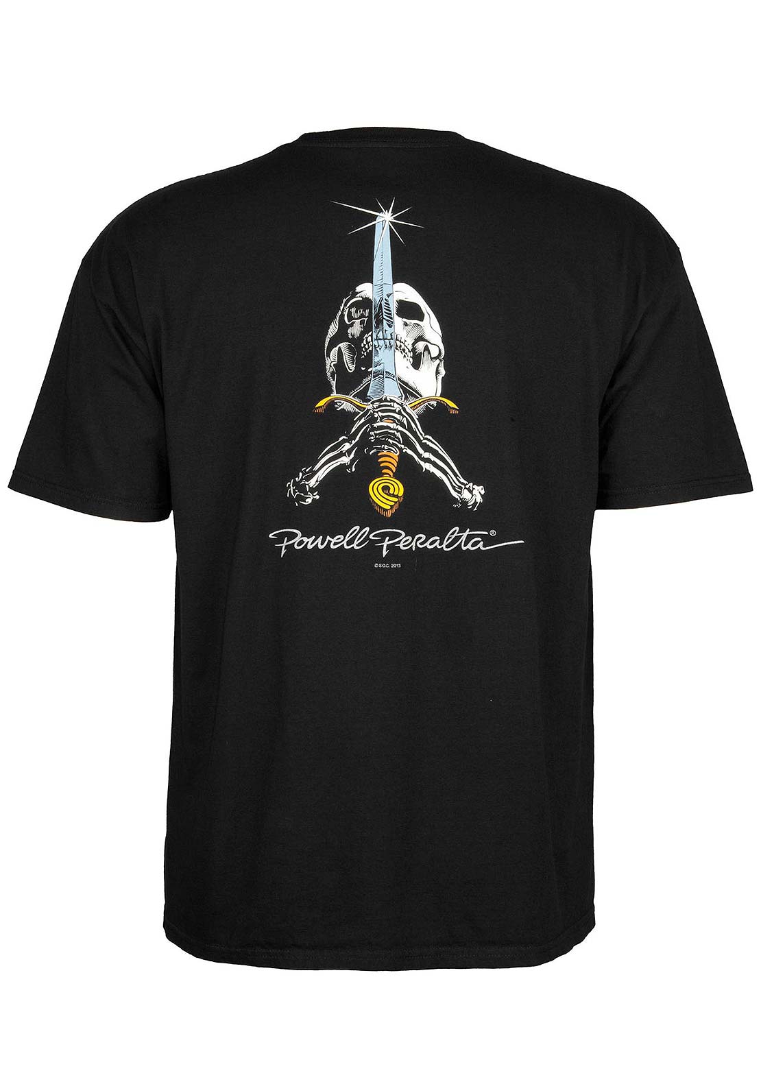 Powell-Peralta Unisex Skull & Sword T-Shirt Black