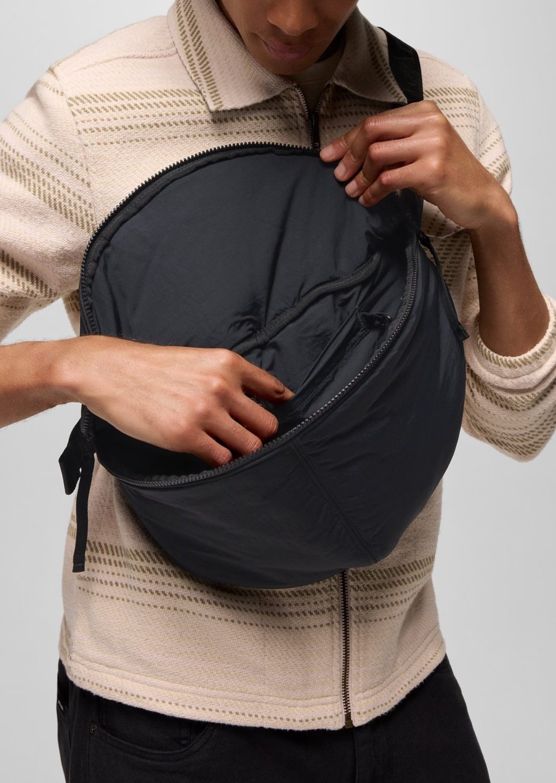 prAna Unisex On The Go Bag Black