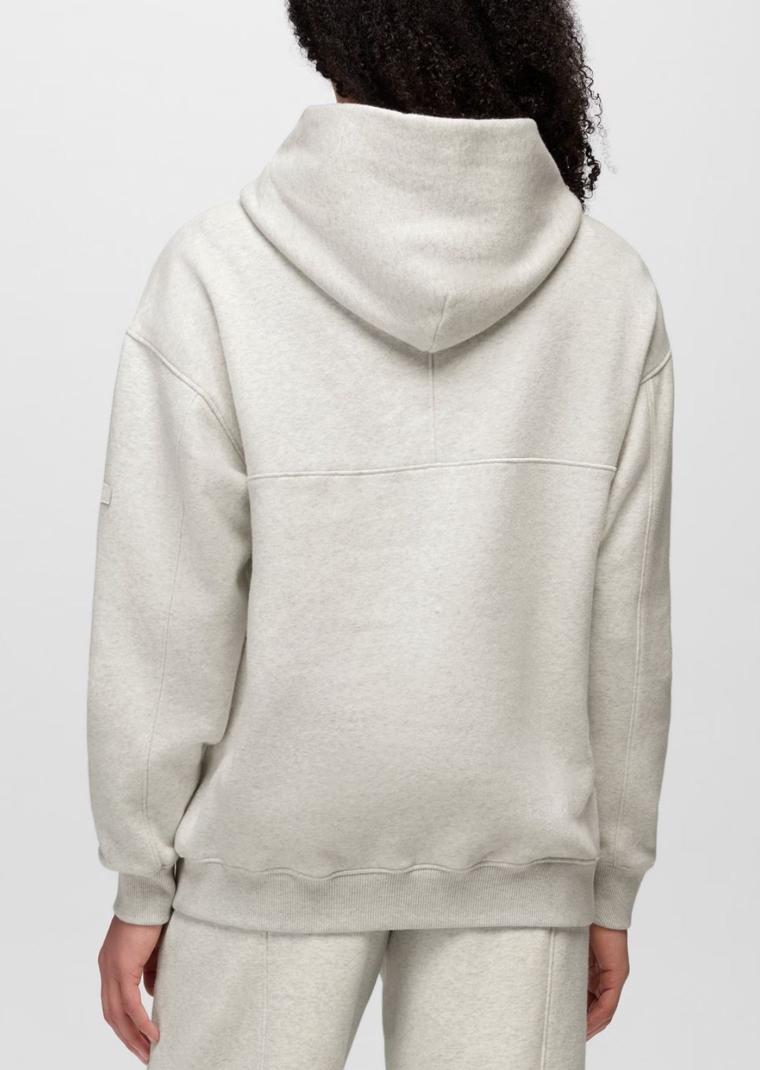 prAna Women's DreamFleece Hood Light Heather Grey