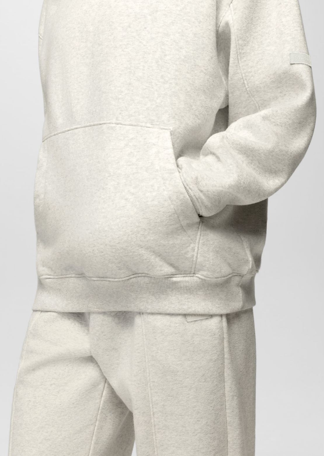 prAna Women's DreamFleece Hood Light Heather Grey