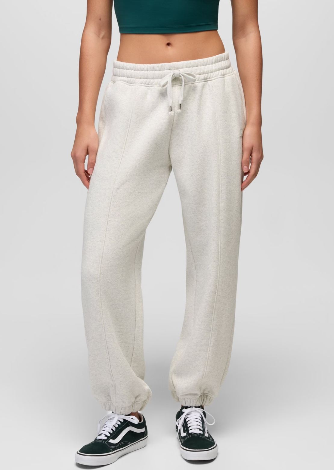 prAna Women's DreamFleece Sweatpants Light Heather Grey