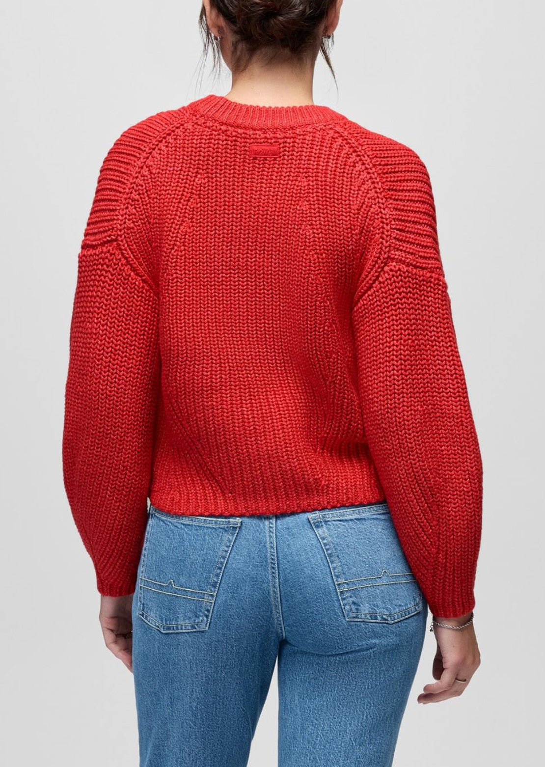 prAna Women's Sunday River Crewneck Sweater Pikes Red