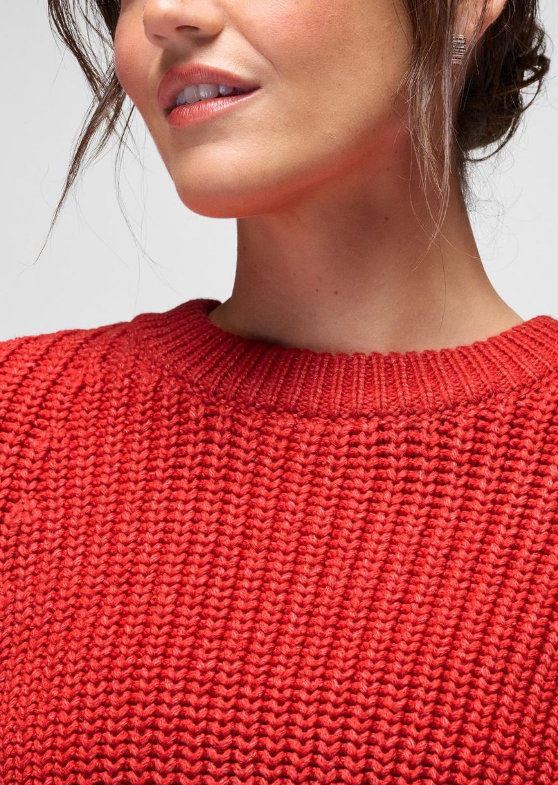 prAna Women's Sunday River Crewneck Sweater Pikes Red