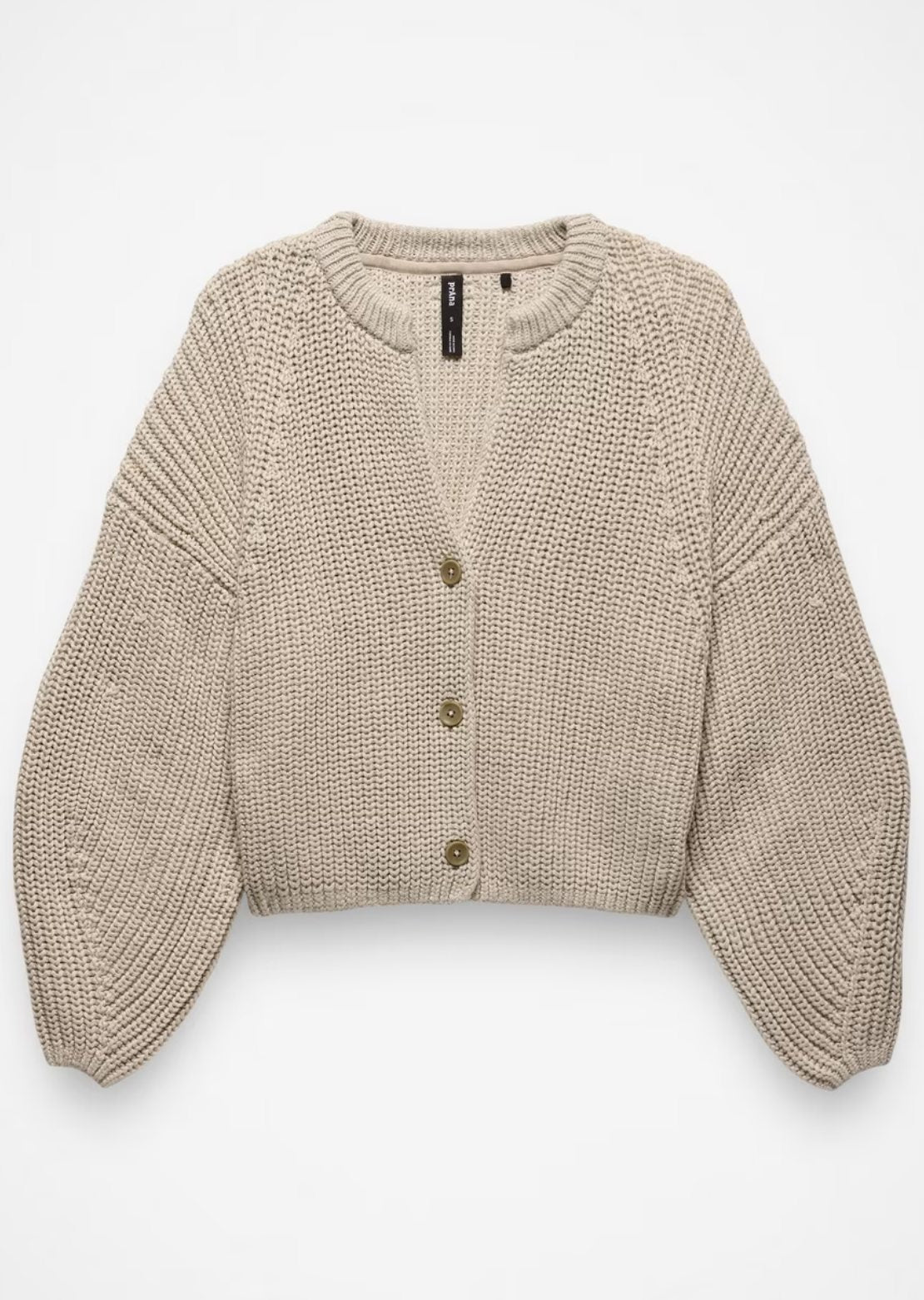 prAna Women's Sunday River Short Cardigan Beach Pebble
