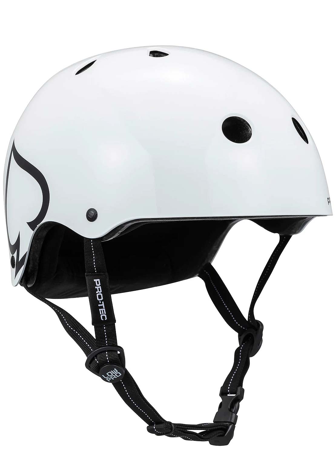 Pro-Tec Unisex Low Pro Helmet Gloss White