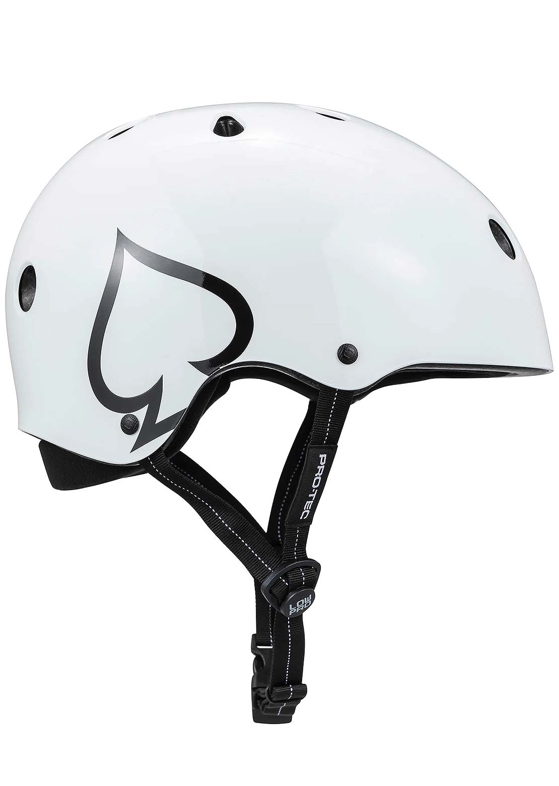 Pro-Tec Unisex Low Pro Helmet Gloss White