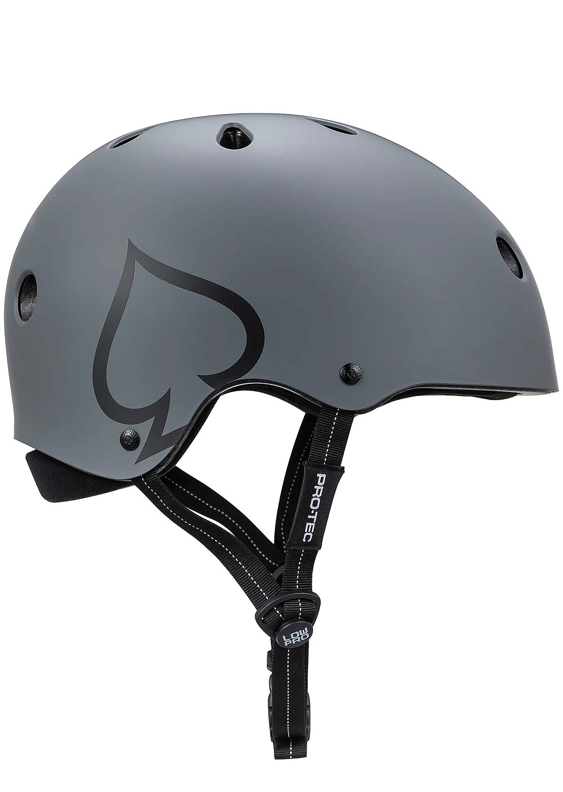 Pro-Tec Unisex Low Pro Helmet Matte Gray
