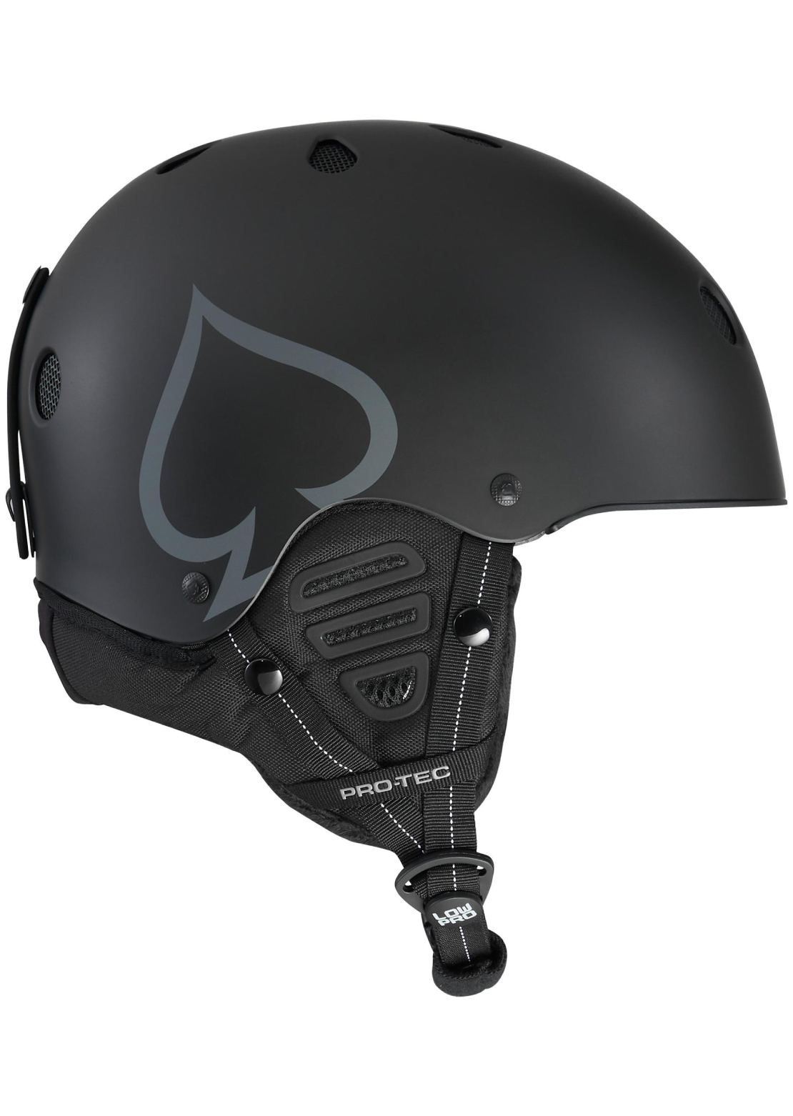 Pro-Tec Unisex Low Pro Snow Helmet Black Matte