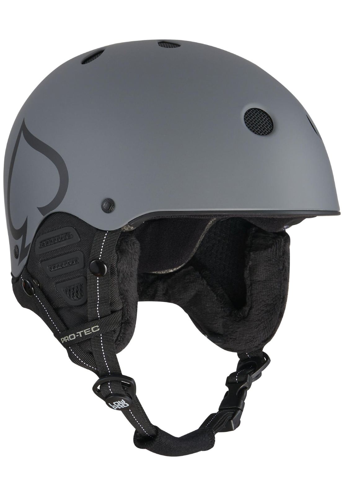 Pro-Tec Unisex Low Pro Snow Helmet Grey Matte