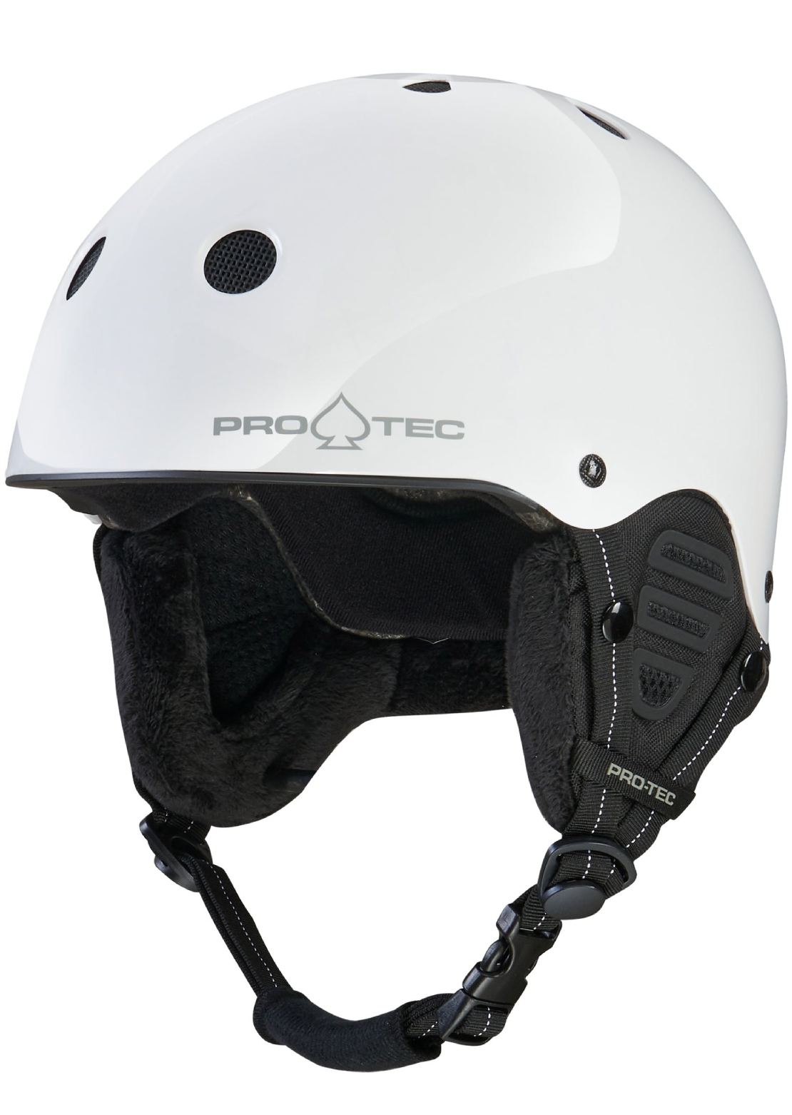 Pro-Tec Unisex Low Pro Snow Helmet White Gloss