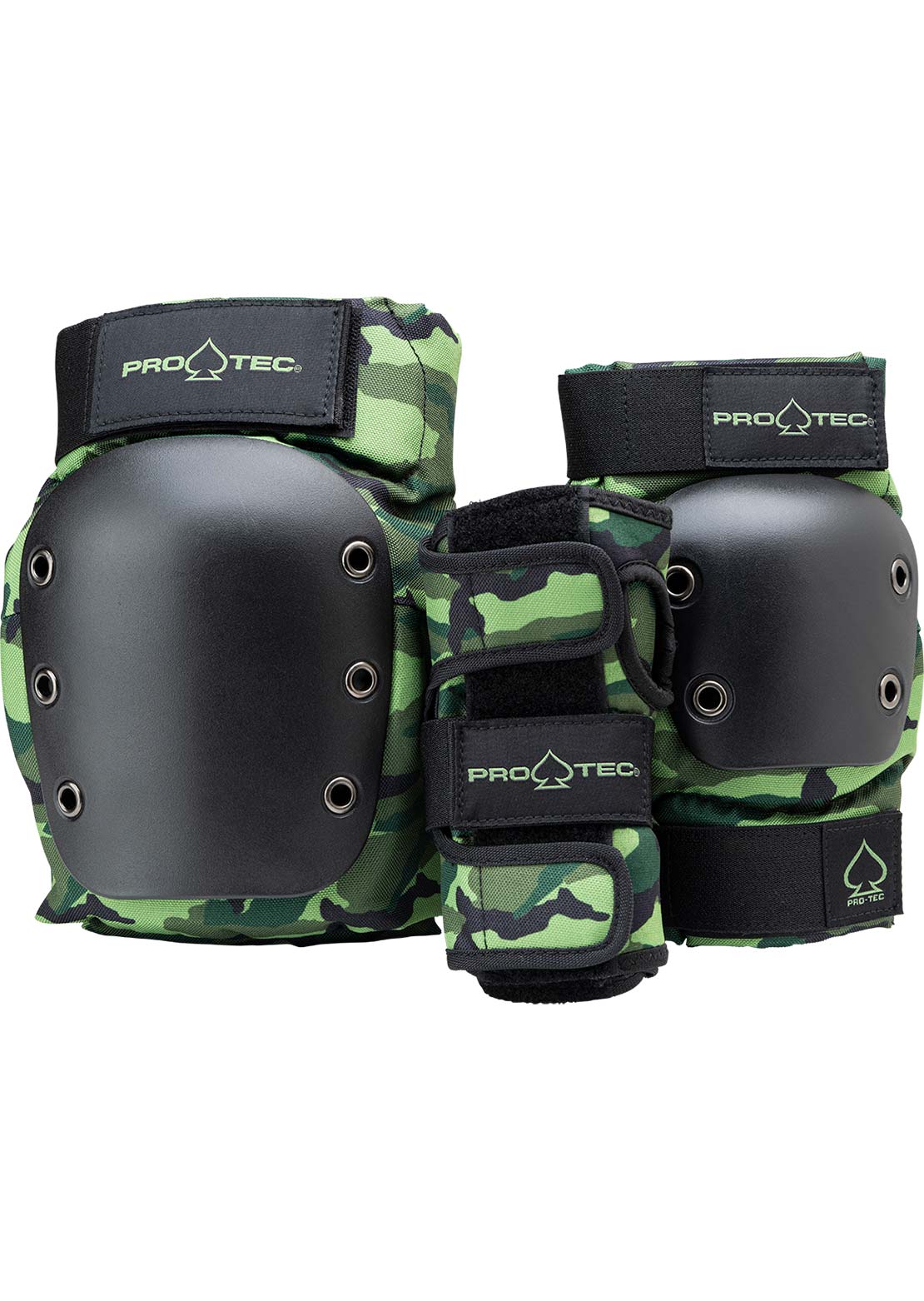 Pro-Tec Unisex Street Adult 3 Pack Pad Set Open Camo