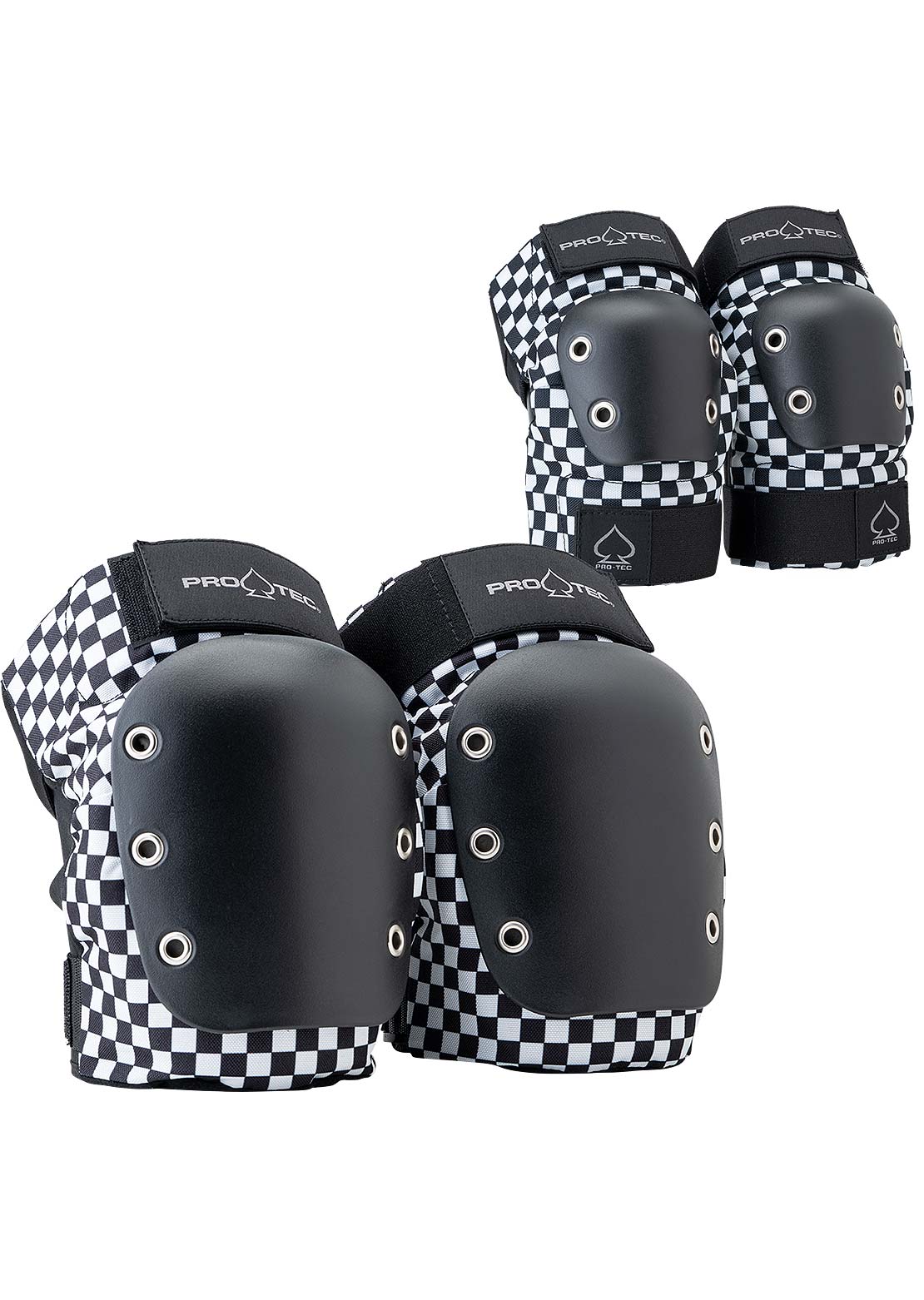 Pro-Tec Unisex Street Knee/Elbow Pad Set Checker