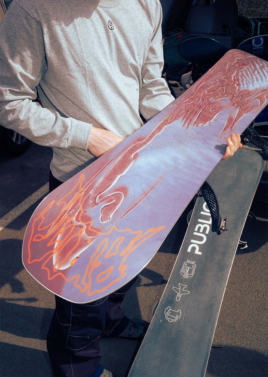 Public Unisex Display Snowboard