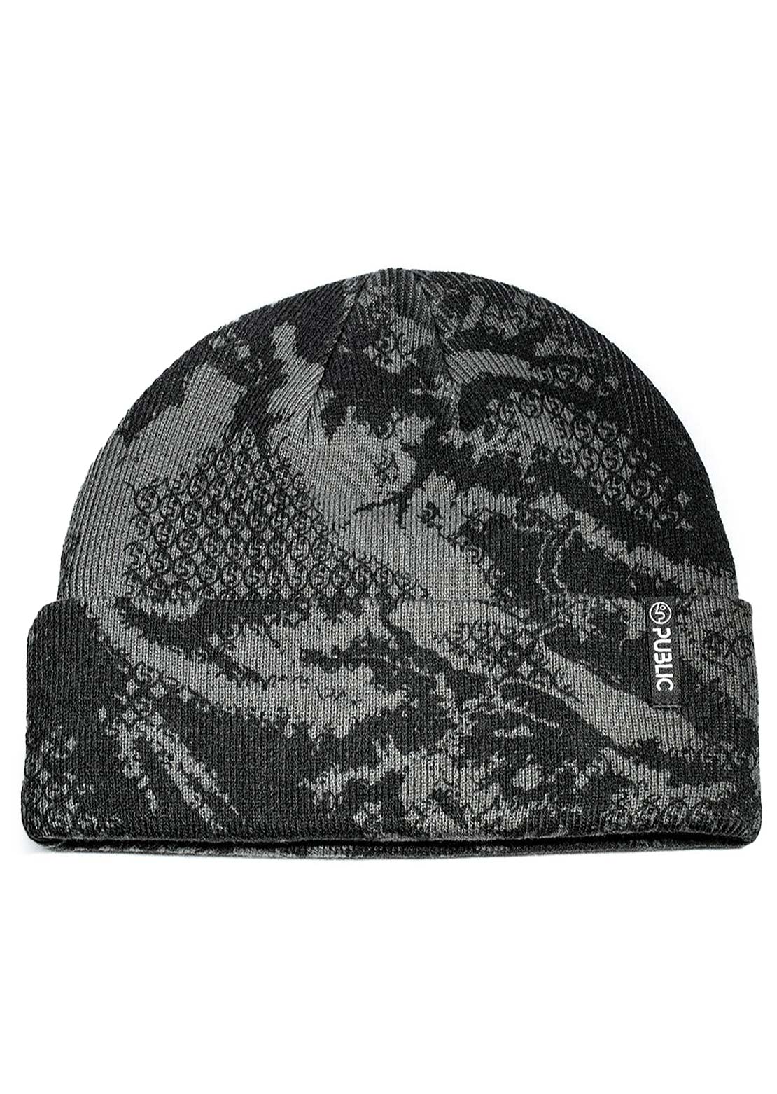 Public Unisex Research Beanie Black