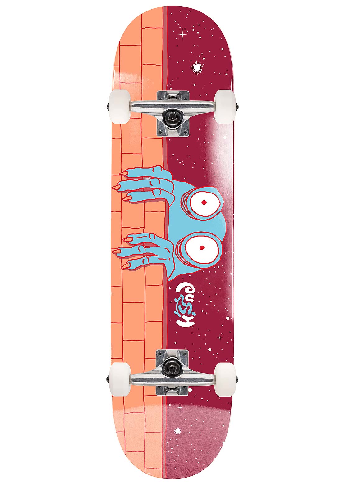 Push Creeper Night Complete Skateboard Multi