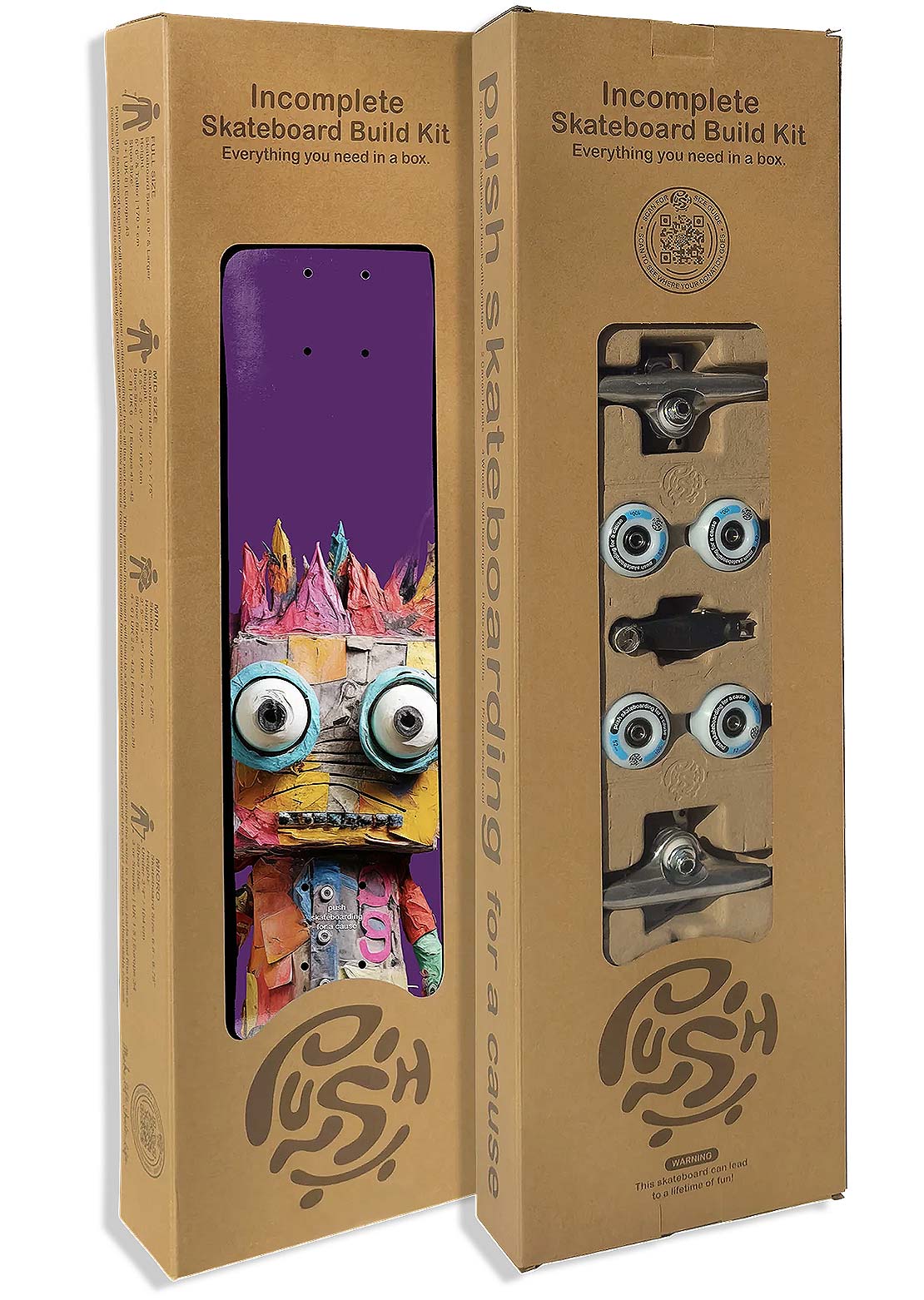 Push Unisex Big Rag Doll FP Incomplete Skate Deck