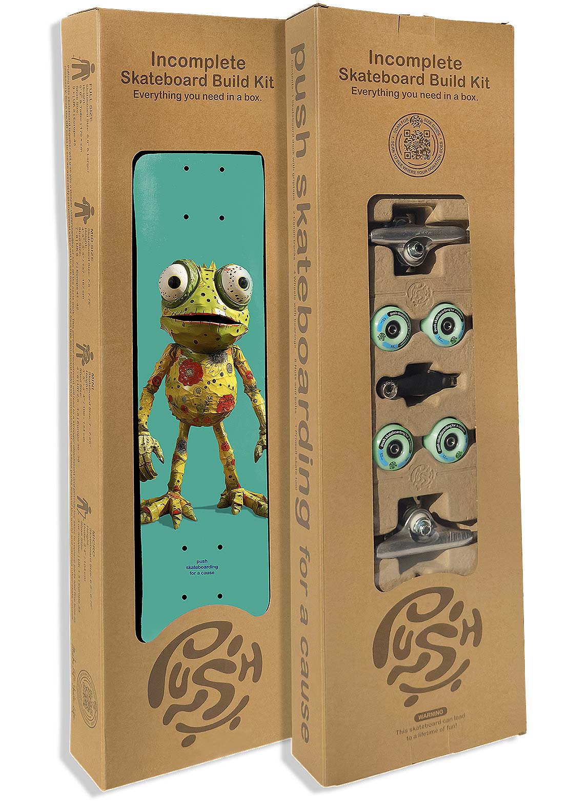 Push Unisex Frogster FP Incomplete Skate Deck