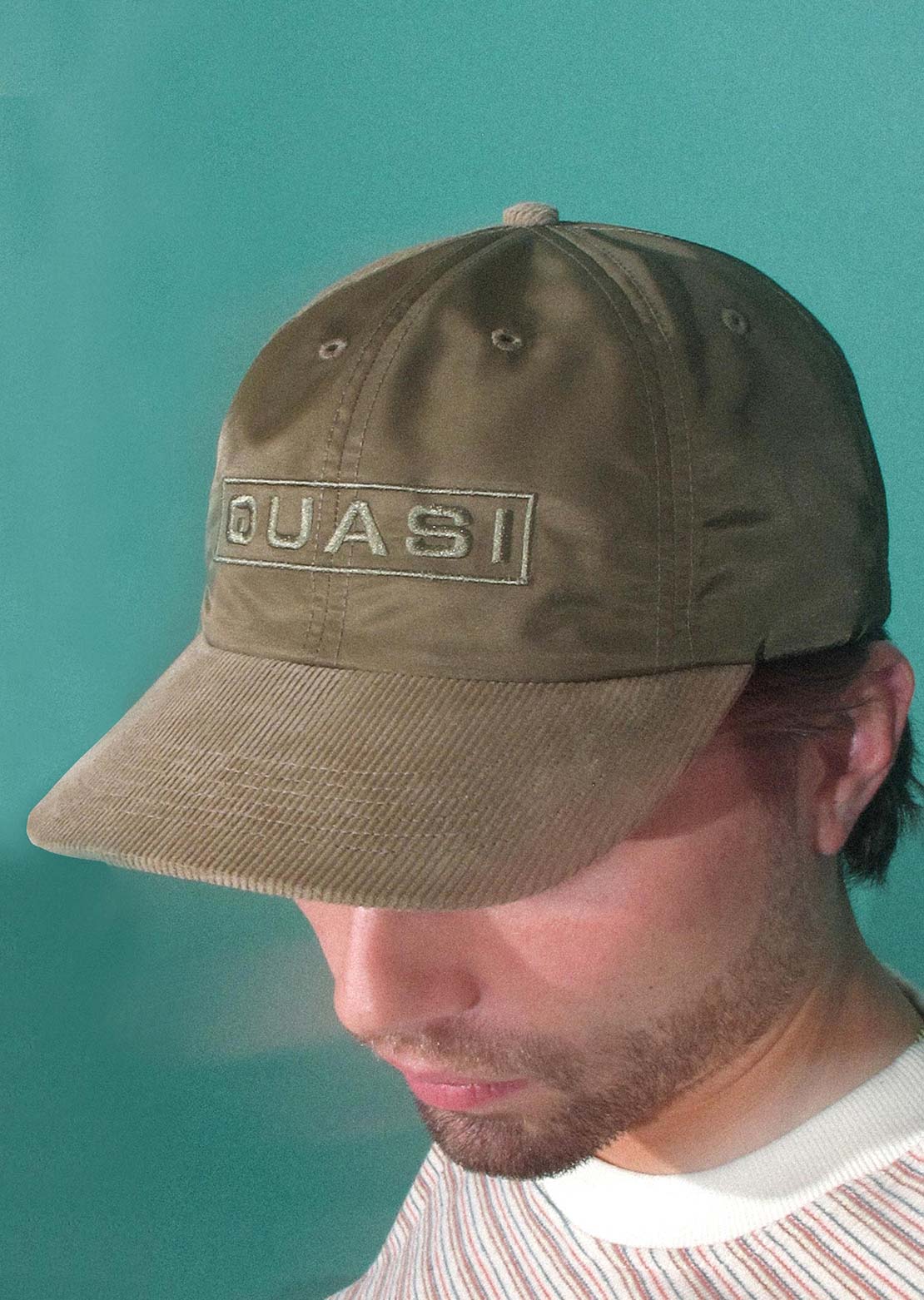 Quasi Eurotext Cap Olive