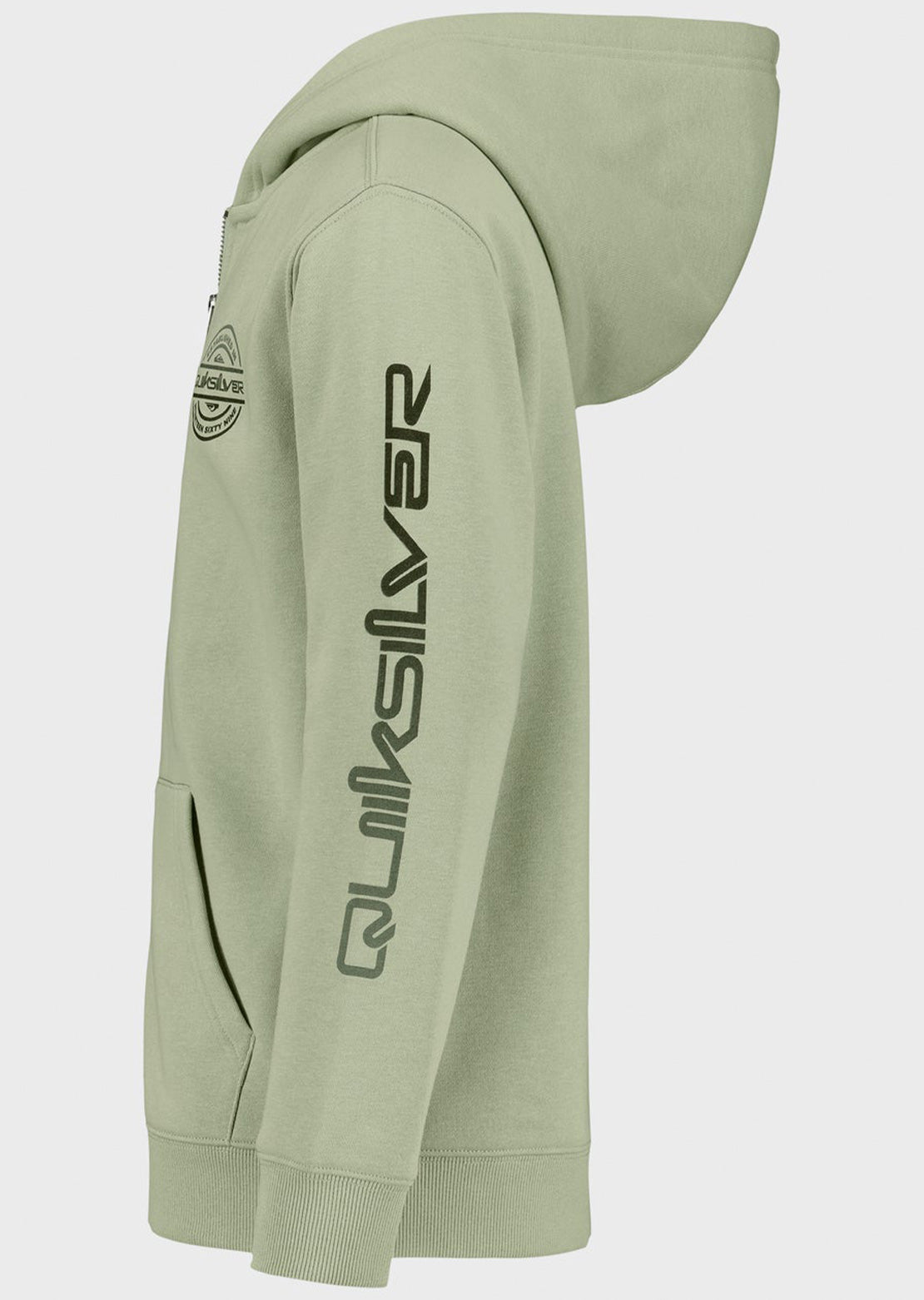 Quiksilver Junior Mirrored Full Zip Hood Iceberg Green
