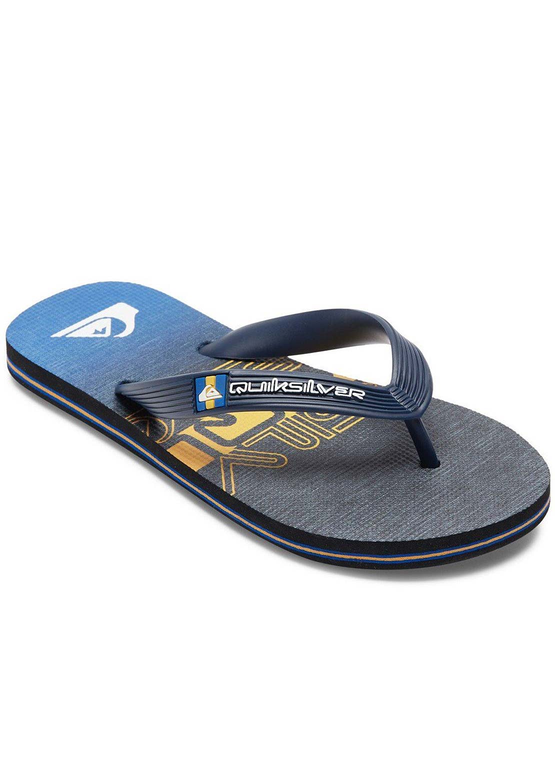 Quiksilver Junior Molokai Art Sandals Black/Black/Orange