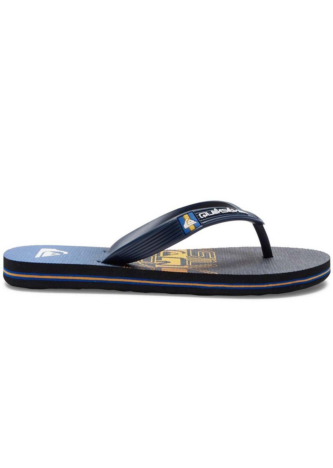 Quiksilver Junior Molokai Art Sandals Black/Black/Orange