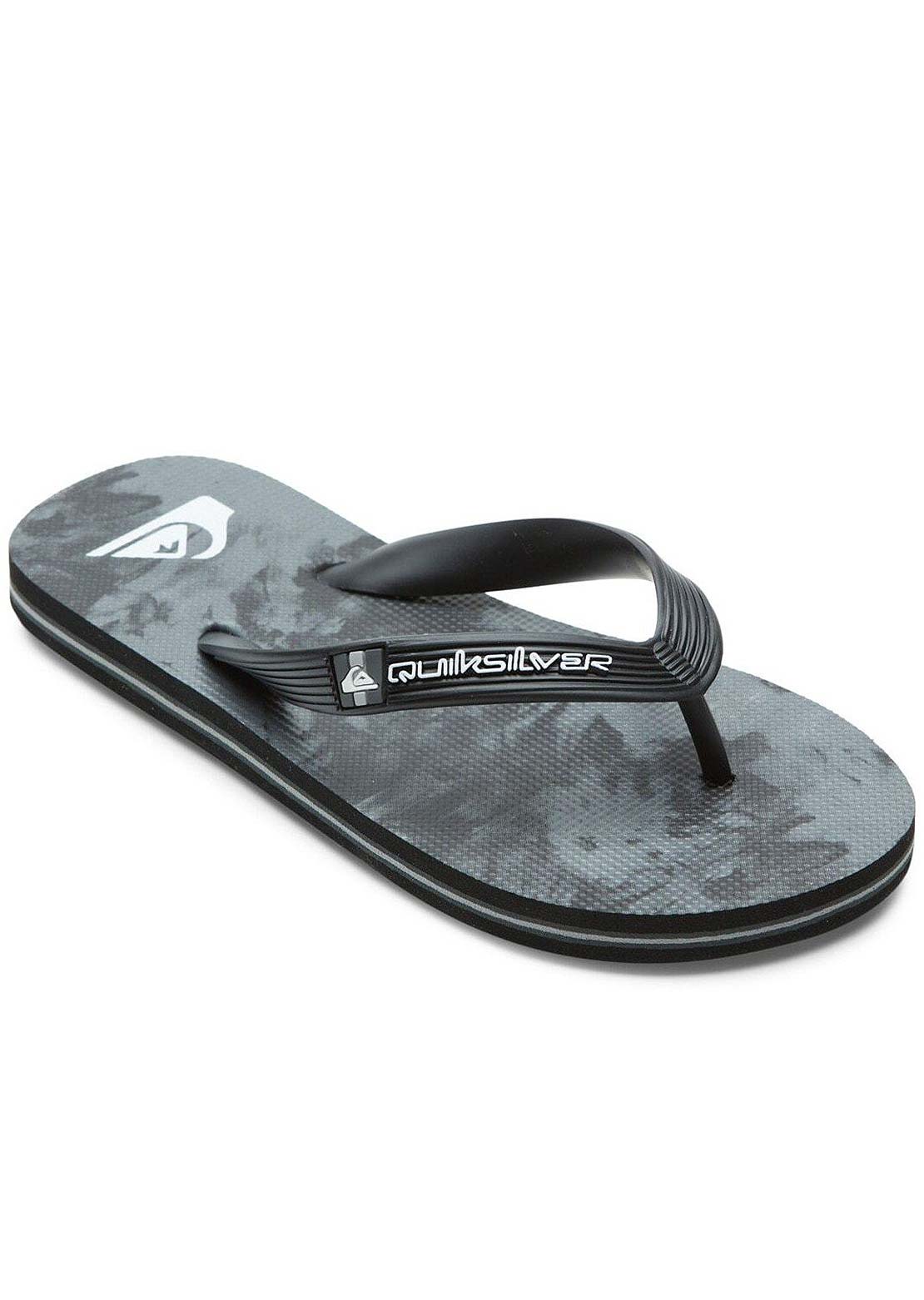 Quiksilver Junior Molokai Art Sandals Black/Grey/Black