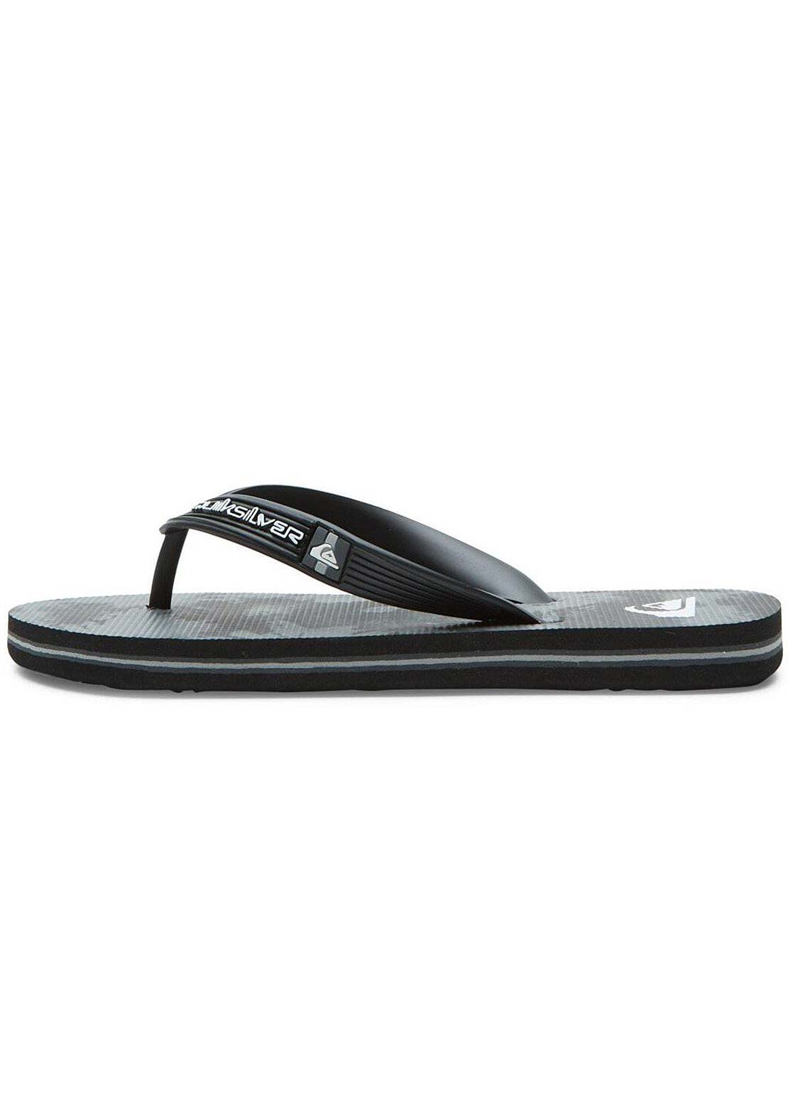 Quiksilver Junior Molokai Art Sandals Black/Grey/Black