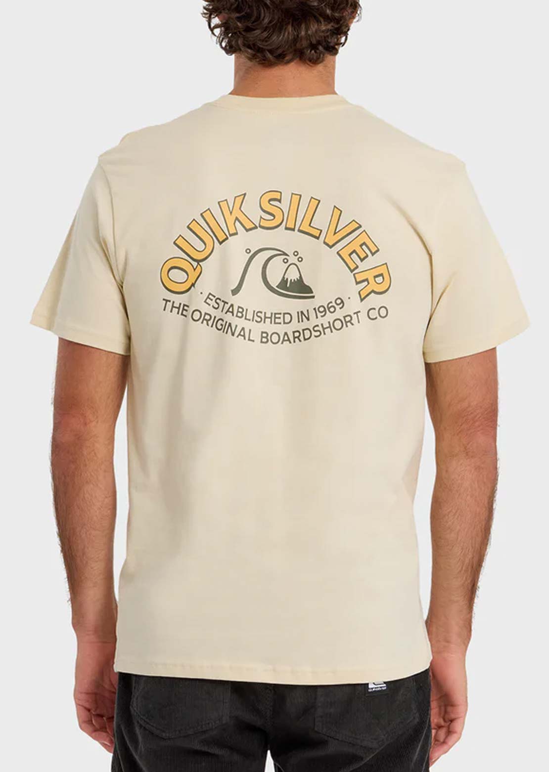 Quiksilver Men's Bubble Arch MT0 T-Shirt Bone White