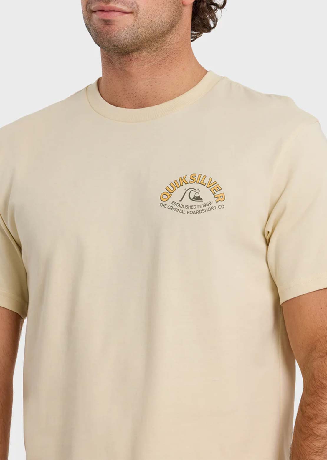 Quiksilver Men's Bubble Arch MT0 T-Shirt Bone White