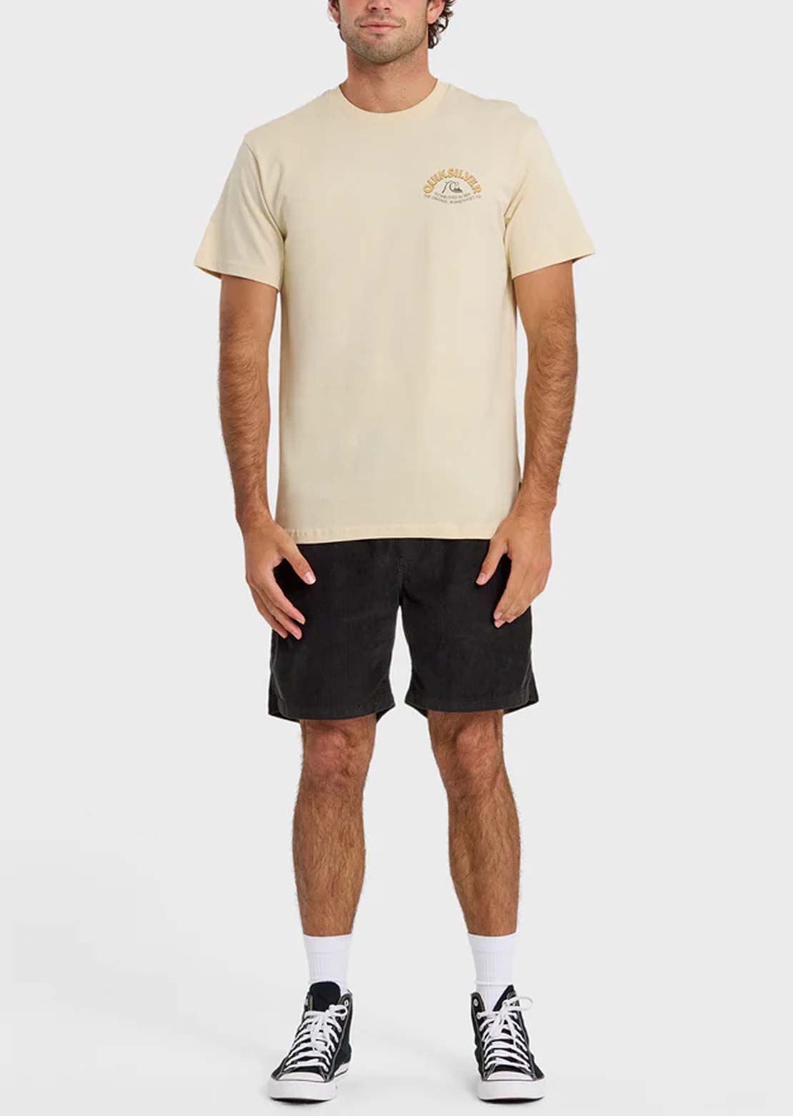 Quiksilver Men's Bubble Arch MT0 T-Shirt Bone White