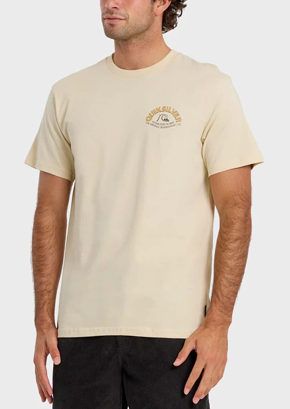 Quiksilver Men's Bubble Arch MT0 T-Shirt Bone White