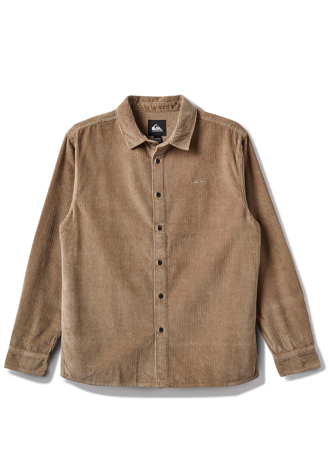 Quiksilver Men's Cord Long Sleeve Button Up Shirt Fallen Rock