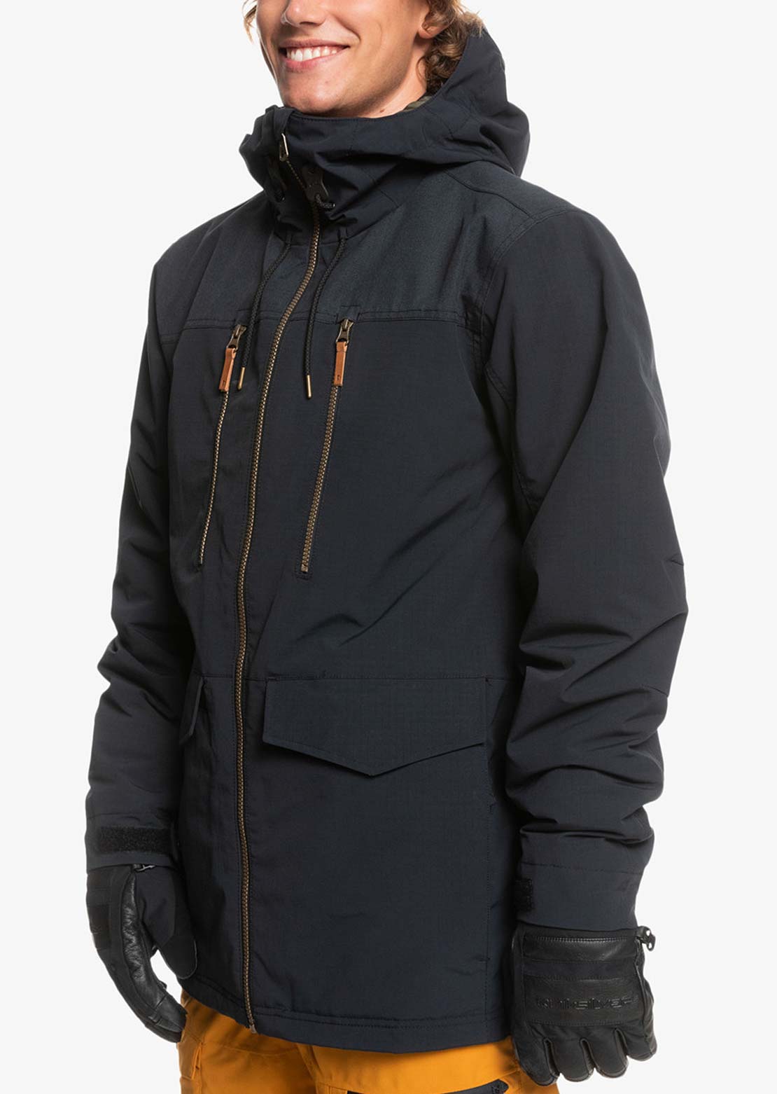 Quiksilver Men&#39;s Fairbanks Snow Jacket True Black