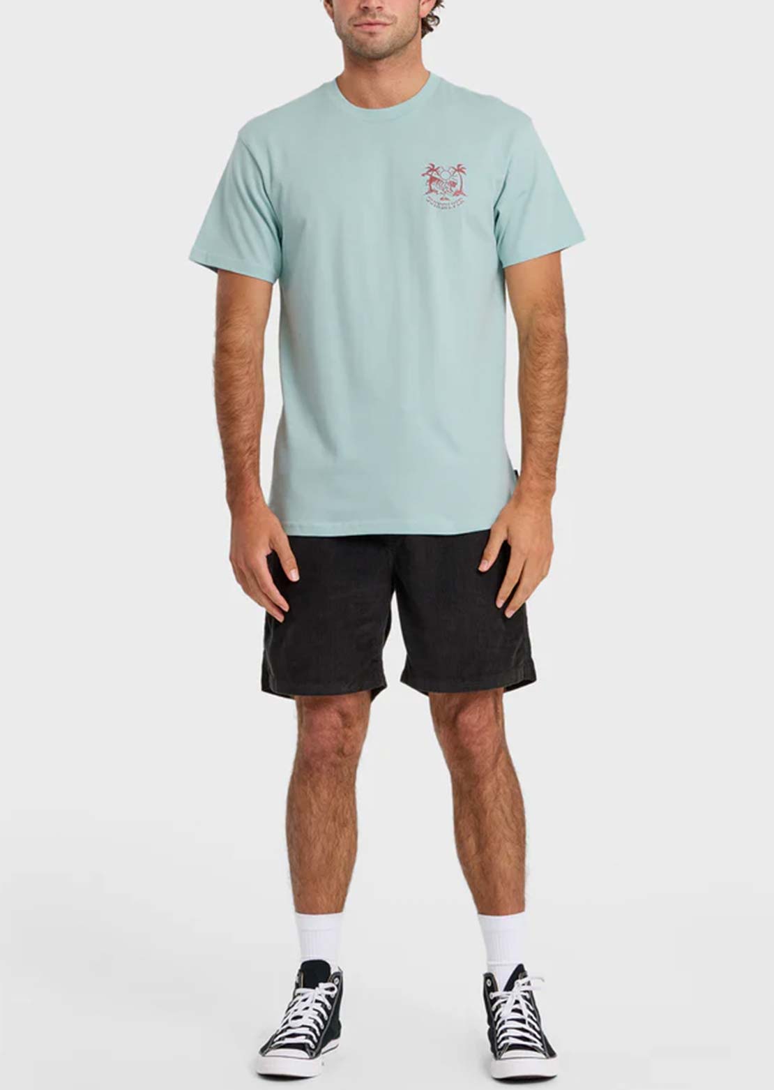 Quiksilver Men's In The Wild MT0 T-Shirt Blue Haze