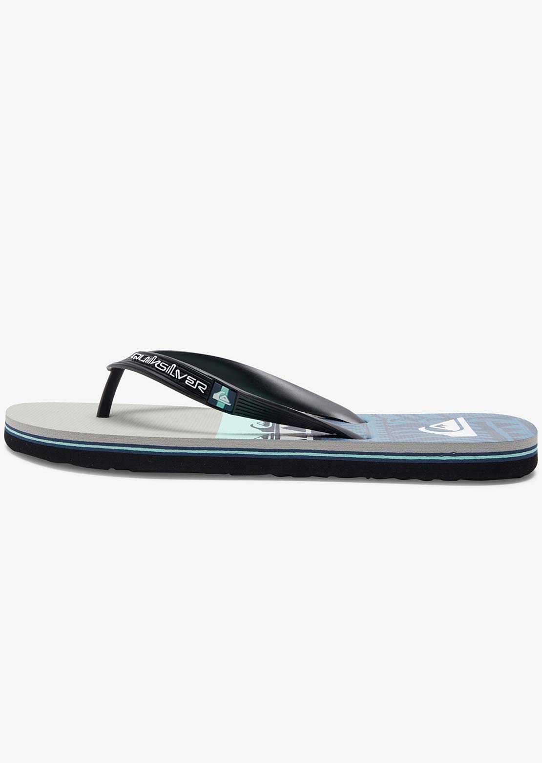 Quiksilver Men&#39;s Molokai Panel Sandals Grey/Black/Blue
