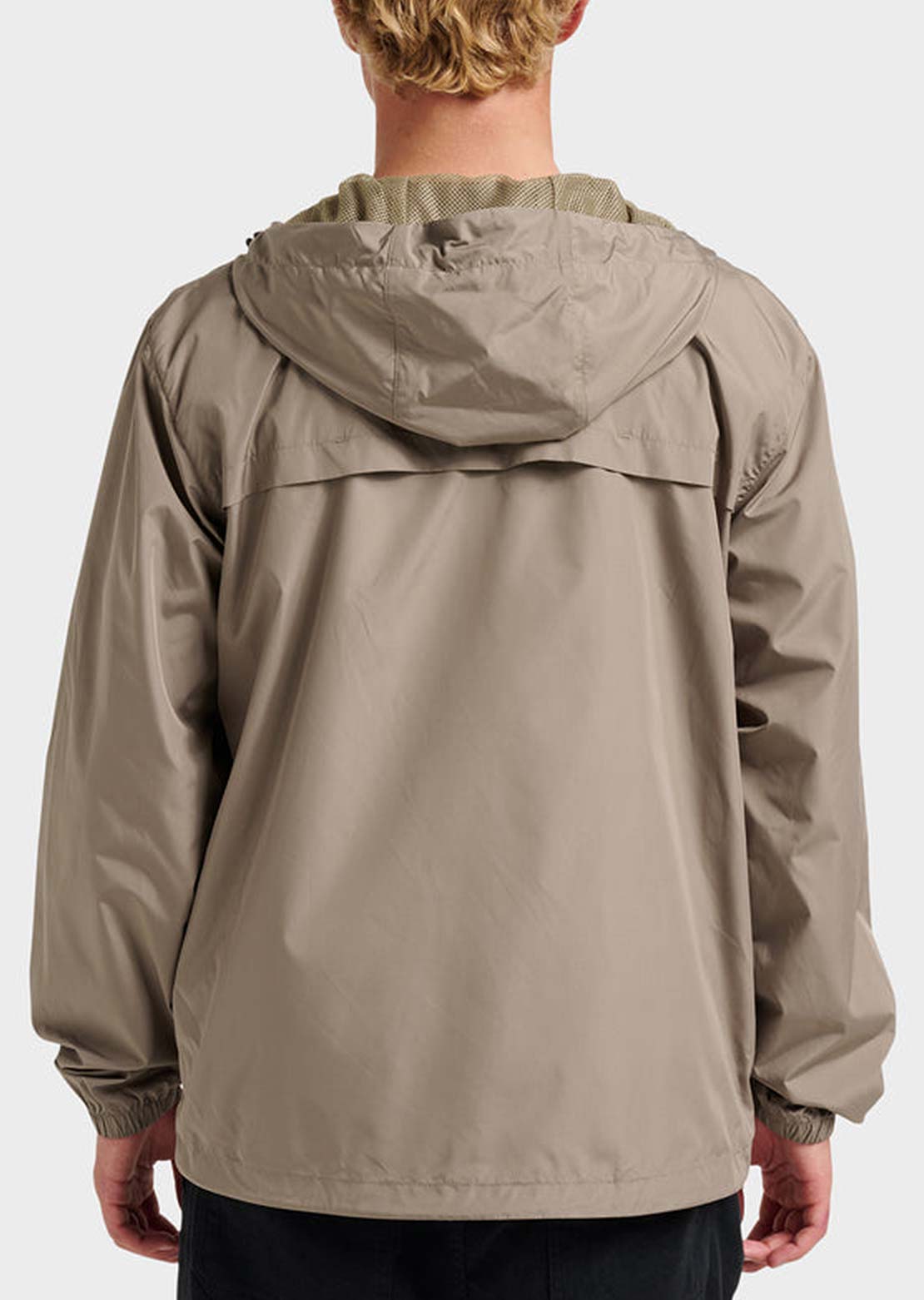 Quiksilver Men's Overcast Windbreaker Long Sleeve Jacket Fallen Rock