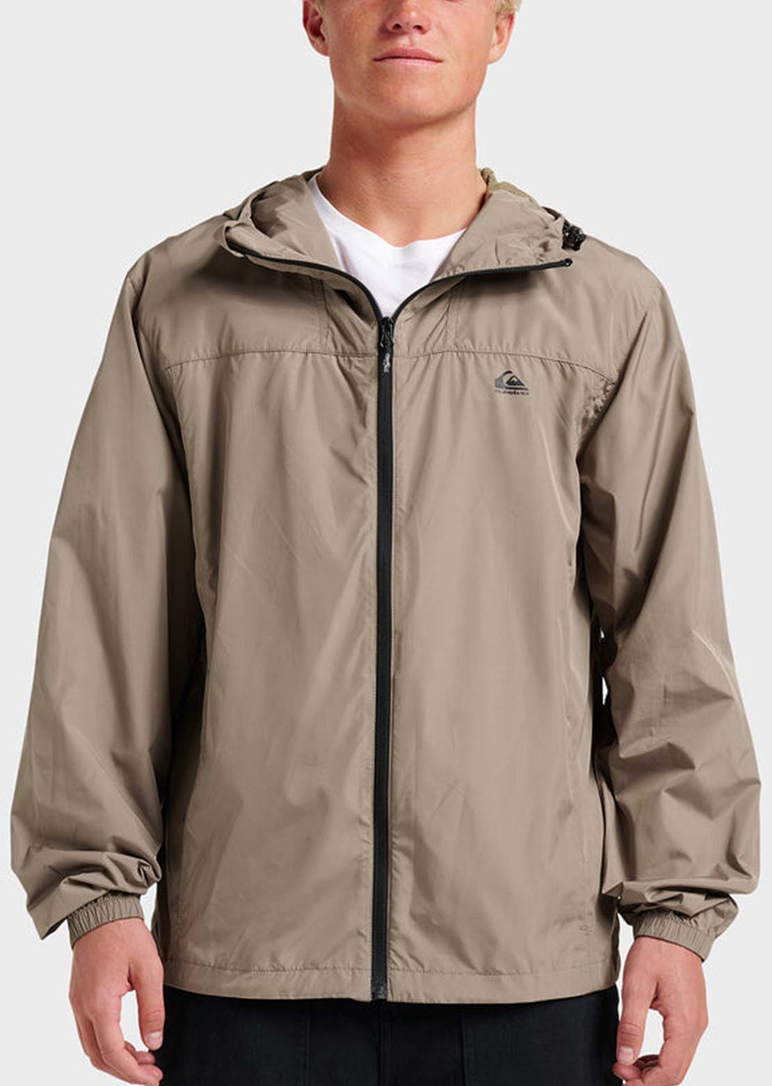Quiksilver Men's Overcast Windbreaker Long Sleeve Jacket Fallen Rock