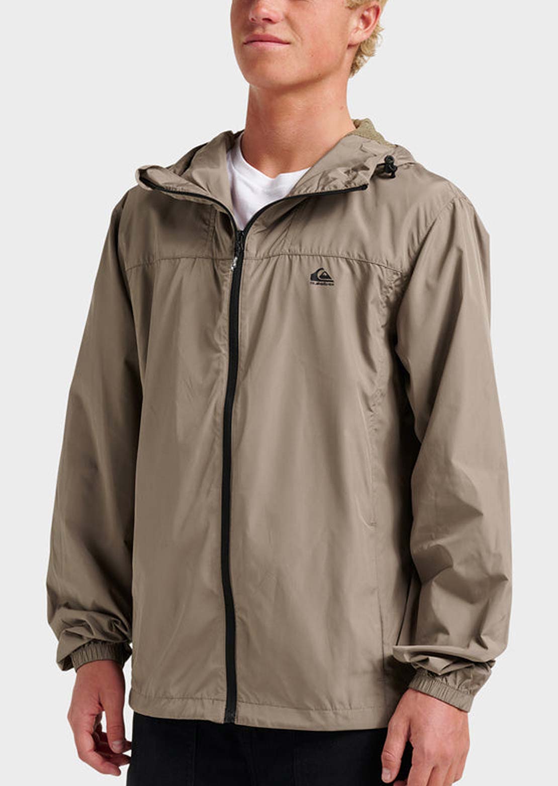 Quiksilver Men's Overcast Windbreaker Long Sleeve Jacket Fallen Rock