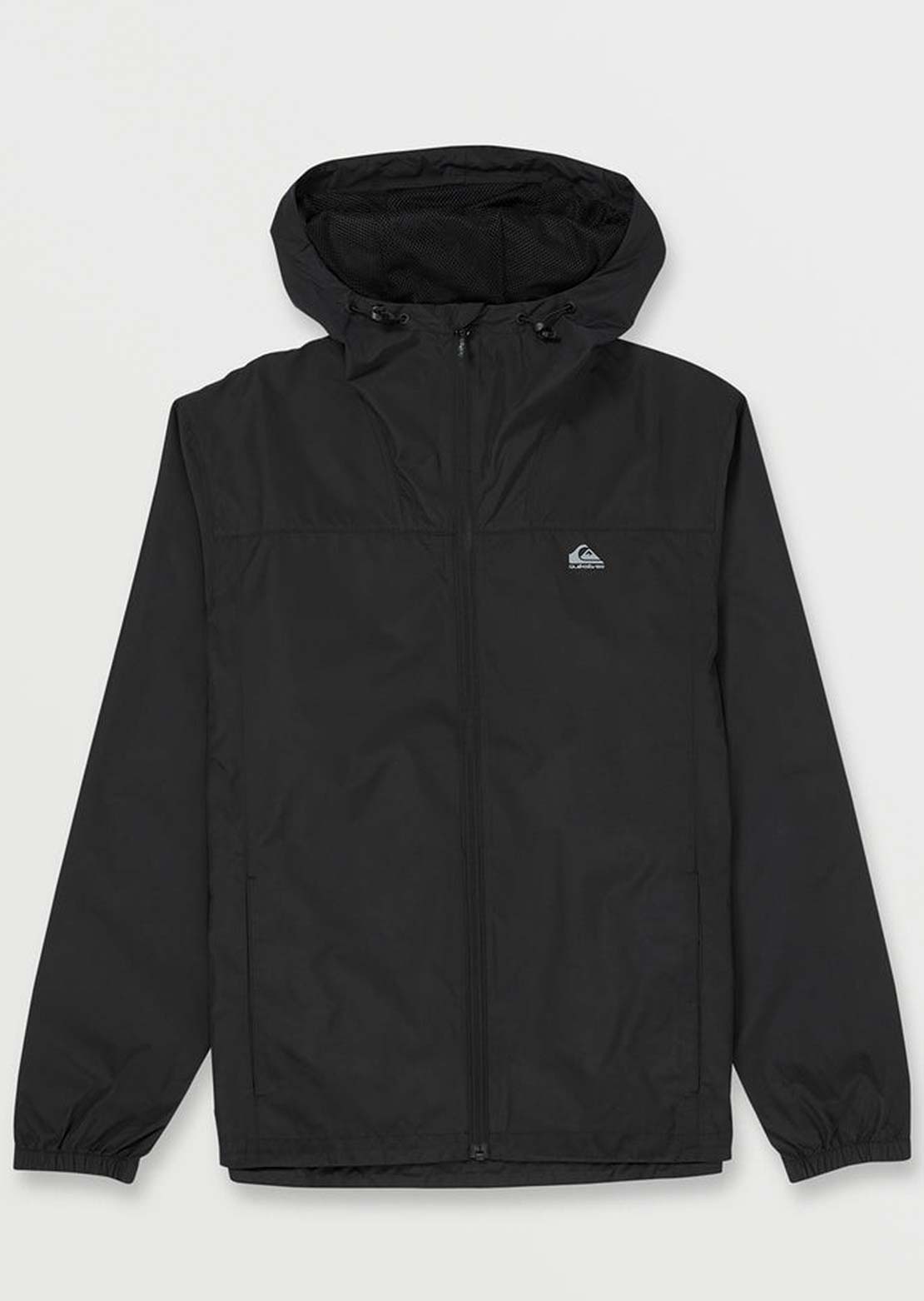 Quiksilver Men's Overcast Windbreaker Long Sleeve Jacket Black