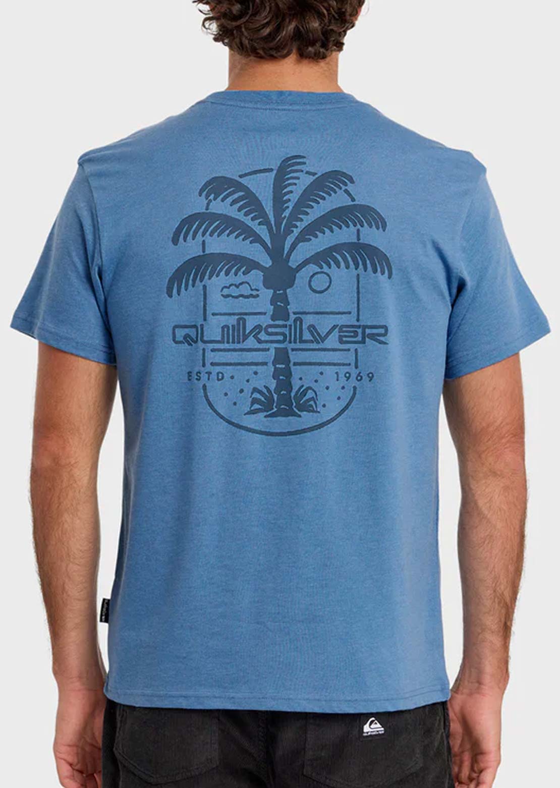 Quiksilver Men's Uno Palm MT0 T-Shirt Riviera Heather