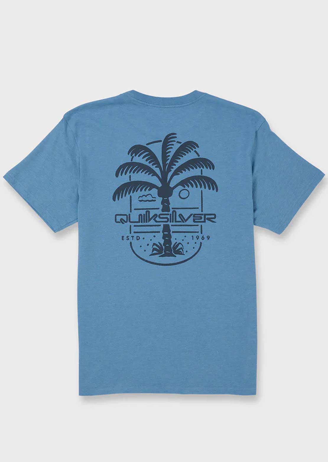 Quiksilver Men's Uno Palm MT0 T-Shirt Riviera Heather