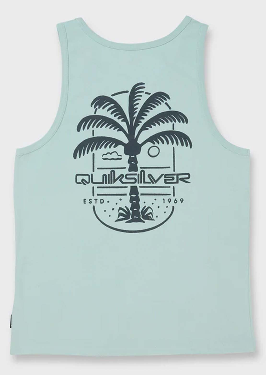 Quiksilver Men's Uno Palm Tank MT1 Tank Top Blue Haze