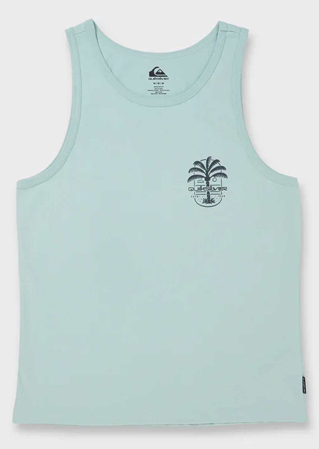 Quiksilver Men's Uno Palm Tank MT1 Tank Top Blue Haze