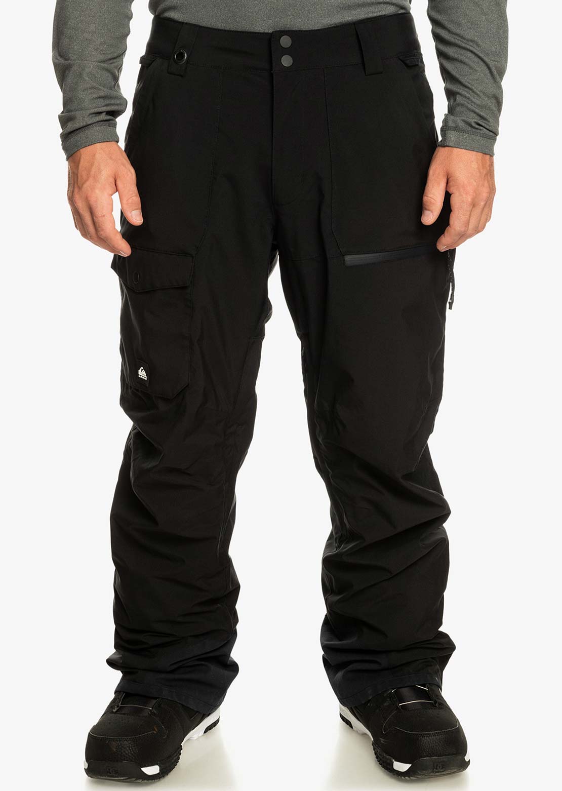 Quiksilver Men&#39;s Utility Snow Pants True Black