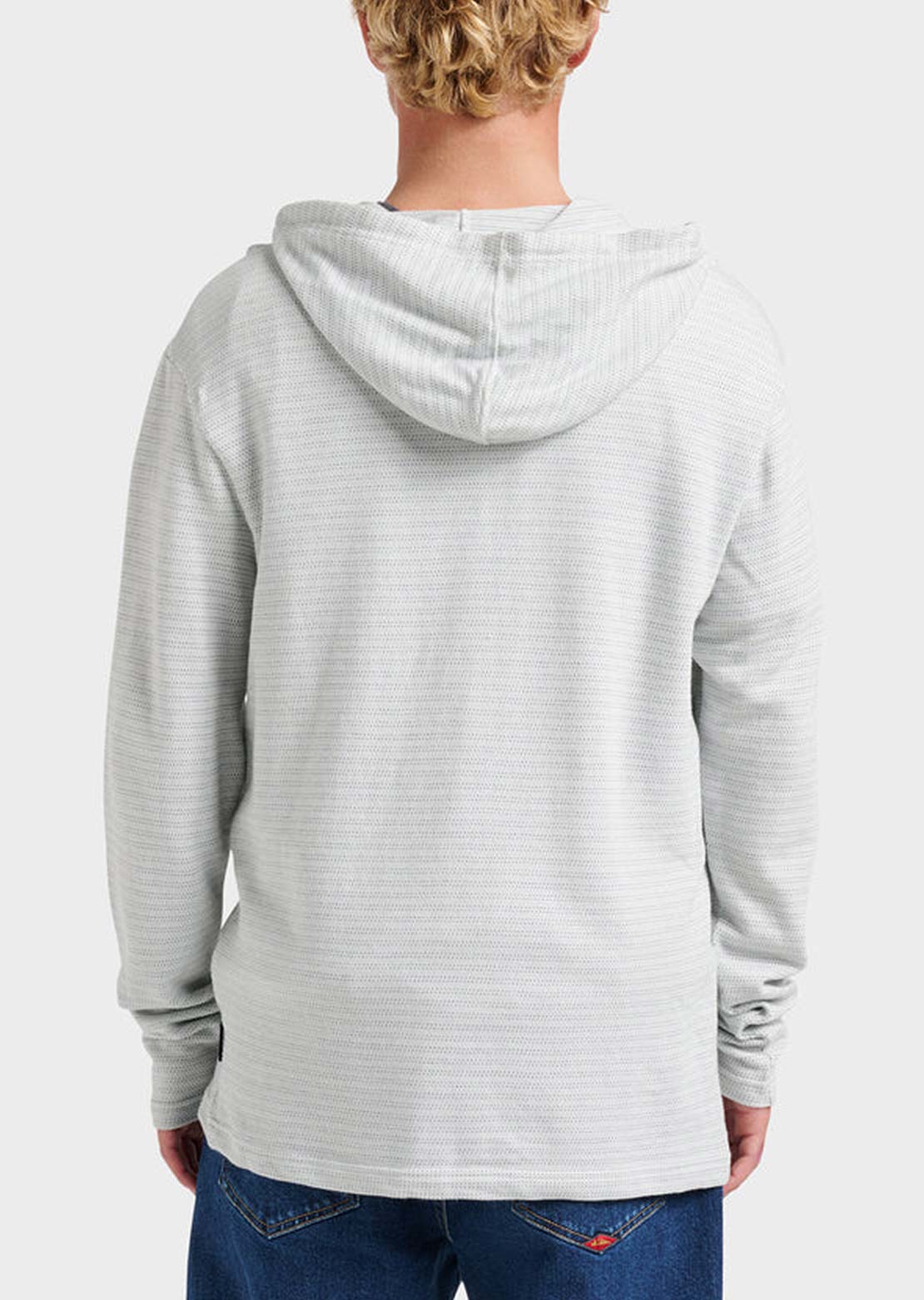 Quiksilver Men's Vista Long Sleeve Hood Ashley Blue