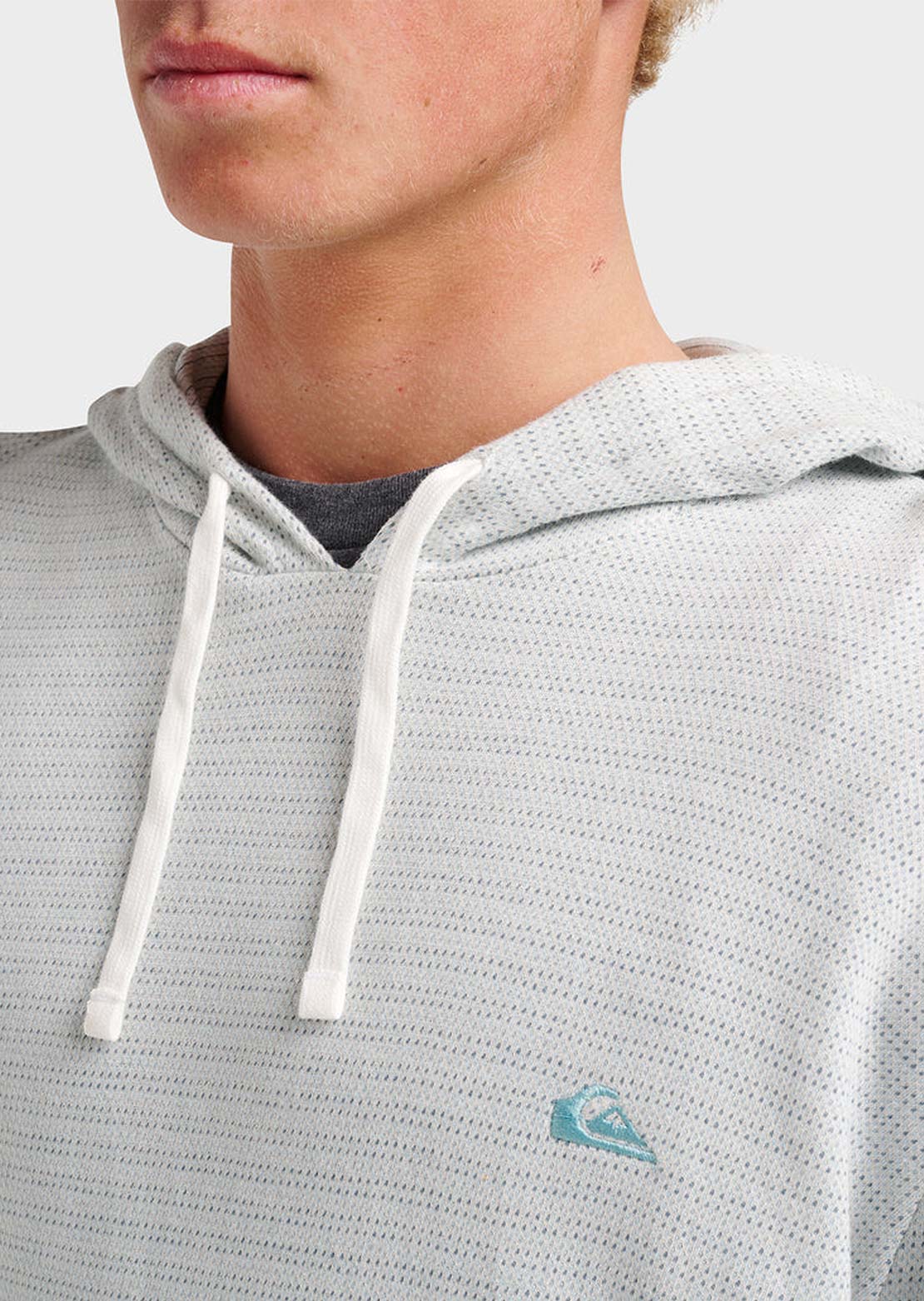 Quiksilver Men's Vista Long Sleeve Hood Ashley Blue