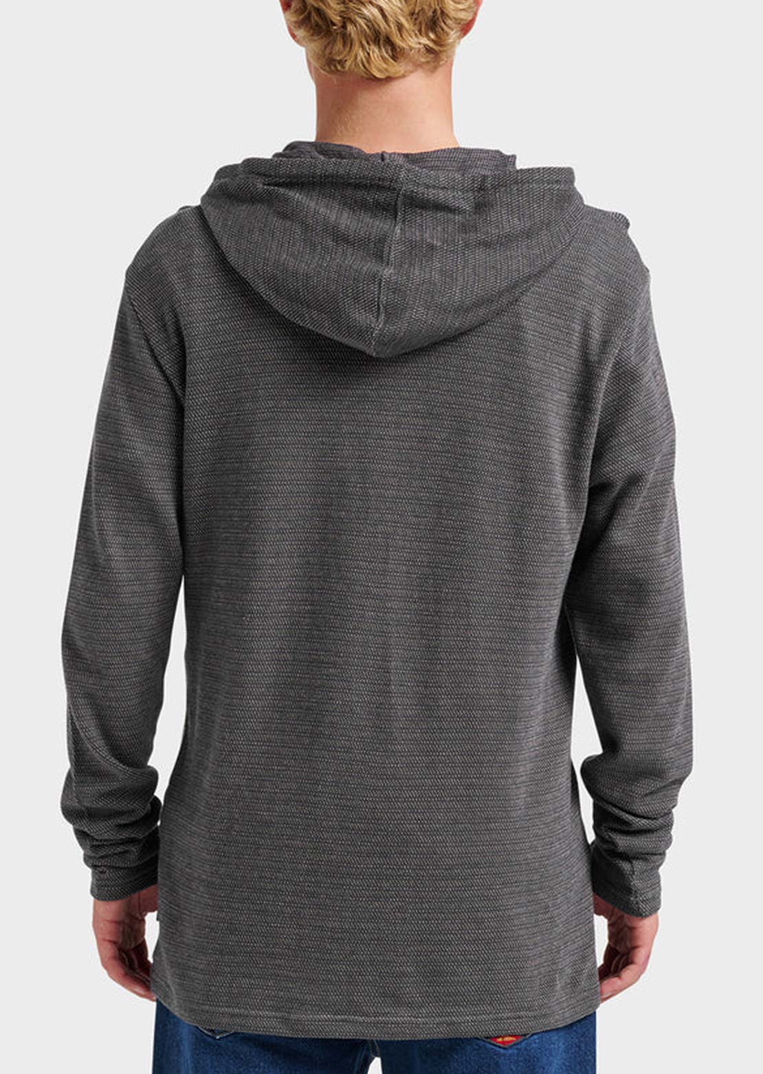 Quiksilver Men's Vista Long Sleeve Hood Graystone